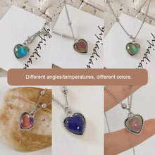Load image into Gallery viewer, Color-changing Love Necklace Temperamental Alloy Love Pendant Collarbone Chain Necklace Women Jewelry Accessory
