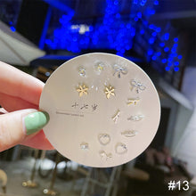 Load image into Gallery viewer, Exquisite Small One-week Earring Set Temperamental Simple Ear Studs Delicate Alloy Earrings Jewelry for Women
