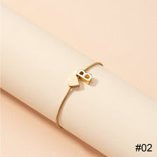 Load image into Gallery viewer, Simple Fashion Love Letter Bracelet Retro Adjustable Alloy Letter Bracelet Women Hand Jewelry Accessory
