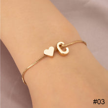 Load image into Gallery viewer, Simple Fashion Love Letter Bracelet Retro Adjustable Alloy Letter Bracelet Women Hand Jewelry Accessory
