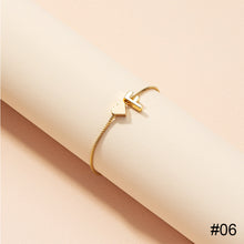 Load image into Gallery viewer, Simple Fashion Love Letter Bracelet Retro Adjustable Alloy Letter Bracelet Women Hand Jewelry Accessory
