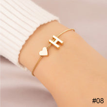 Load image into Gallery viewer, Simple Fashion Love Letter Bracelet Retro Adjustable Alloy Letter Bracelet Women Hand Jewelry Accessory

