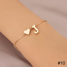 Load image into Gallery viewer, Simple Fashion Love Letter Bracelet Retro Adjustable Alloy Letter Bracelet Women Hand Jewelry Accessory
