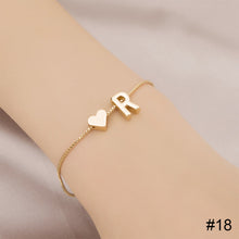 Load image into Gallery viewer, Simple Fashion Love Letter Bracelet Retro Adjustable Alloy Letter Bracelet Women Hand Jewelry Accessory
