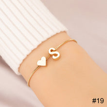 Load image into Gallery viewer, Simple Fashion Love Letter Bracelet Retro Adjustable Alloy Letter Bracelet Women Hand Jewelry Accessory
