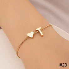 Load image into Gallery viewer, Simple Fashion Love Letter Bracelet Retro Adjustable Alloy Letter Bracelet Women Hand Jewelry Accessory
