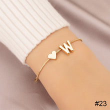 Load image into Gallery viewer, Simple Fashion Love Letter Bracelet Retro Adjustable Alloy Letter Bracelet Women Hand Jewelry Accessory
