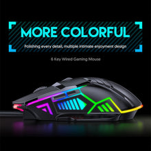 Load image into Gallery viewer, Ergonomic Wired Gaming Mouse USB Computer Mouse Gaming RGB Mause Gamer Mouse 6 Button LED Silent Mice for PC Laptop
