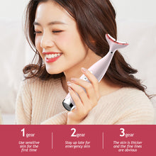 Load image into Gallery viewer, RF Neck Face Beauty Device EMS Lifting Neck Wrinkles Remover LED Photon Therapy Skin Tighten Anti Wrinkle Skin Care Device
