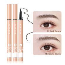 Load image into Gallery viewer, 3 In 1 Waterproof Liquid Eyebrow Pencil Long Lasting for Eyebrows Ultra Fine Brown Eyeliner Pen Women Makeup Cosmetics
