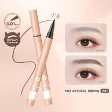 Load image into Gallery viewer, 3 In 1 Waterproof Liquid Eyebrow Pencil Long Lasting for Eyebrows Ultra Fine Brown Eyeliner Pen Women Makeup Cosmetics
