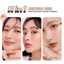Load image into Gallery viewer, 3 In 1 Waterproof Liquid Eyebrow Pencil Long Lasting for Eyebrows Ultra Fine Brown Eyeliner Pen Women Makeup Cosmetics
