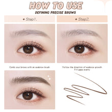 Load image into Gallery viewer, 3 In 1 Waterproof Liquid Eyebrow Pencil Long Lasting for Eyebrows Ultra Fine Brown Eyeliner Pen Women Makeup Cosmetics
