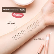 Load image into Gallery viewer, 3 In 1 Waterproof Liquid Eyebrow Pencil Long Lasting for Eyebrows Ultra Fine Brown Eyeliner Pen Women Makeup Cosmetics
