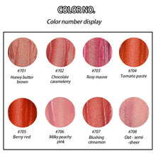 Load image into Gallery viewer, Long Lasting Water Light Film Lip Gloss Nude Liquid Lipstick Glossy Mirror Lip Tint Cosmetic Moisturizing Waterproof Lip Glaze
