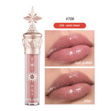 Load image into Gallery viewer, Long Lasting Water Light Film Lip Gloss Nude Liquid Lipstick Glossy Mirror Lip Tint Cosmetic Moisturizing Waterproof Lip Glaze
