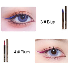 Load image into Gallery viewer, Colorful Eyeliner Pen Does Not Faint and Stain Eyeliner Waterproof Liquid Pen Durable Fast Drying Silkworm Laying Pen Eyeliner Pen
