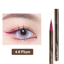 Load image into Gallery viewer, Colorful Eyeliner Pen Does Not Faint and Stain Eyeliner Waterproof Liquid Pen Durable Fast Drying Silkworm Laying Pen Eyeliner Pen
