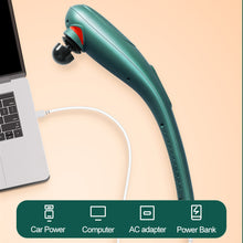 Load image into Gallery viewer, Dolphin Massager Hand Electric Massage Stick Meridian Beating Stick Shoulder Neck Knock Spine Waist Meridian Beating Back Massager
