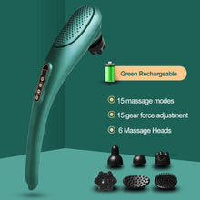 Load image into Gallery viewer, Dolphin Massager Hand Electric Massage Stick Meridian Beating Stick Shoulder Neck Knock Spine Waist Meridian Beating Back Massager
