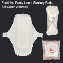 Load image into Gallery viewer, 18CM Washing Menstruation Cloth Breathable Sanitary Napkin Cotton Cloth with Waterproof Layer Underwear Lining Maternity Towel
