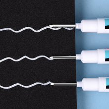 Load image into Gallery viewer, 0.7/1/2mm White Permanent Paint Pen Acrylic Maker Waterproof Oily Pens for Wood Rock Plastic Leather Glass Stone Metal Canvas Ceramic Deep Hole Marker
