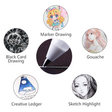 Load image into Gallery viewer, 0.8mm White Marker Pen Creative Ink Gel Pen Highlight Painting Graffiti Pens for Student Drawing Art Writing Stationery Supplies
