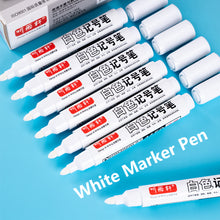 Load image into Gallery viewer, 2mm White Marker Pen Creative Ink Gel Pen Oily Waterproof Highlight Pens for Student Drawing Painting Graffiti Art Writing Stationery Supplies
