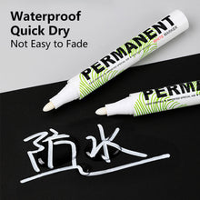 Load image into Gallery viewer, 3mm White Marker Pen Creative Ink Gel Pen Oily Waterproof Highlight Pens for Student Drawing Painting Graffiti Art Writing Stationery Supplies
