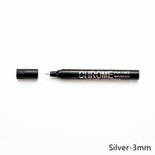 Load image into Gallery viewer, 1Pcs 0.7/1/3mm Electroplating Chrome Mirror Marker Silver Liquid Hand-repair Chrome-plated Metal Waterproof Pen Craftwork Paint Pen for Cards Posters Rock Mugs
