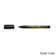 Load image into Gallery viewer, 1Pcs 0.7/1/3mm Electroplating Chrome Mirror Marker Silver Liquid Hand-repair Chrome-plated Metal Waterproof Pen Craftwork Paint Pen for Cards Posters Rock Mugs
