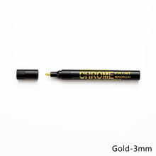 Load image into Gallery viewer, 1Pcs 0.7/1/3mm Electroplating Chrome Mirror Marker Silver Liquid Hand-repair Chrome-plated Metal Waterproof Pen Craftwork Paint Pen for Cards Posters Rock Mugs
