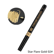 Load image into Gallery viewer, 0.7mm Electroplating Chrome Mirror Silver Marker Liquid Hand-repair Chrome-plated Metal Waterproof Pen Craftwork Paint Pen for Cards Posters Rock Mugs
