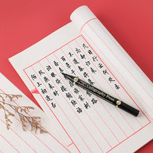 Load image into Gallery viewer, 3 pcs/lot Double head Hand Lettering Pens Black Ink Calligraphy Brush Pens Set Chinese Words Learning Stationery for Beginners Art Supplies

