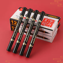 Load image into Gallery viewer, 3 pcs/lot Double head Hand Lettering Pens Black Ink Calligraphy Brush Pens Set Chinese Words Learning Stationery for Beginners Art Supplies
