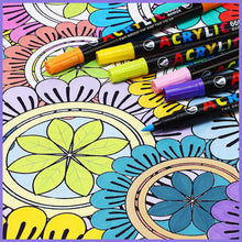 Load image into Gallery viewer, 36 Colors Sketching Marker Set Double Head Acrylic Paint Pens Dual Brush Set for Calligraphy Painting Drawing DIY Graffiti Art Supplies
