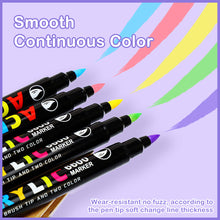 Load image into Gallery viewer, 36 Colors Sketching Marker Set Double Head Acrylic Paint Pens Dual Brush Set for Calligraphy Painting Drawing DIY Graffiti Art Supplies

