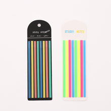 Load image into Gallery viewer, 160Pcs Color Stickers Transparent Fluorescent Index Tabs Sticky Note Label Stationery PET Children Gifts School Office Supplies
