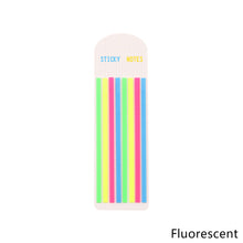 Load image into Gallery viewer, 160Pcs Color Stickers Transparent Fluorescent Index Tabs Sticky Note Label Stationery PET Children Gifts School Office Supplies
