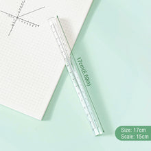 Load image into Gallery viewer, 15cm Simple Transparent Triangle Ruler Student Drawing Measuring Ruler Examination Office Ruler Stationery School Supplies
