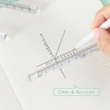 Load image into Gallery viewer, 15cm Simple Transparent Triangle Ruler Student Drawing Measuring Ruler Examination Office Ruler Stationery School Supplies

