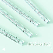 Load image into Gallery viewer, 15cm Simple Transparent Triangle Ruler Student Drawing Measuring Ruler Examination Office Ruler Stationery School Supplies
