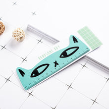 Load image into Gallery viewer, 15cm Cute Kawaii Black Cat Kitten Straight Ruler Kitten Wooden Ruler for Student Drawing Measuring Office Ruler Stationery School Supplies
