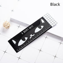 Load image into Gallery viewer, 15cm Cute Kawaii Black Cat Kitten Straight Ruler Kitten Wooden Ruler for Student Drawing Measuring Office Ruler Stationery School Supplies

