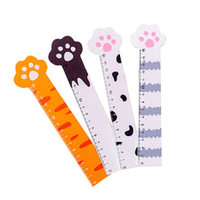 Load image into Gallery viewer, 15cm Cute Kawaii Kitty Paw Cat Straight Ruler Wooden Ruler for Student Drawing Measuring Office Stationery School Supplies
