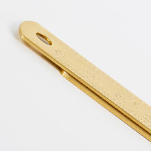 Load image into Gallery viewer, Vintage Brass Straight Ruler Metal Triangle Ruler Protractor 12/15cm Measuring Tool for Students Creative Stationery School Supplies
