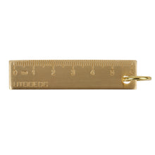 Load image into Gallery viewer, 6cm Mini Copper Ruller Vintage Brass Metal Straight Ruler Key Pendant Measuring Tool Father's Day Dad Birthday Gifts
