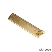 Load image into Gallery viewer, 6cm Mini Copper Ruller Vintage Brass Metal Straight Ruler Key Pendant Measuring Tool Father's Day Dad Birthday Gifts
