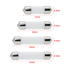 Load image into Gallery viewer, 10Pcs COB Car LED Bulb Map Light C5W Led Festoon Lamp 12V 6000K Vehicle Trunk Car Interior Dome Reading Light License Plate Lamps
