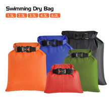 Load image into Gallery viewer, 5pcs Outdoor Swimming Waterproof Dry Bag Beach Buckled Storage Sack Camping Rafting Snorkeling Bags With Adjustable Strap Hook

